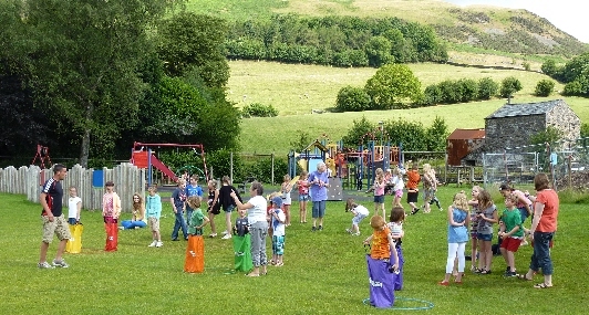 Children playing games